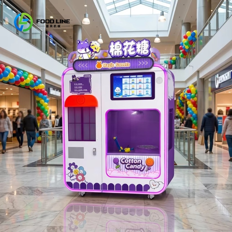 Candy Floss Machine - Mesin Penjual Permen Kapas Pintar Otomatis