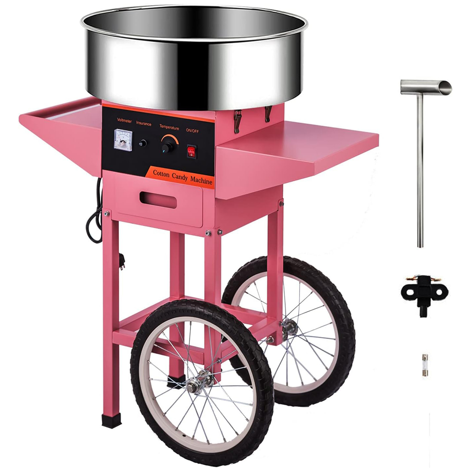 Candy Floss Machine - Mesin Pembuat Permen Kapas Pink Komersial