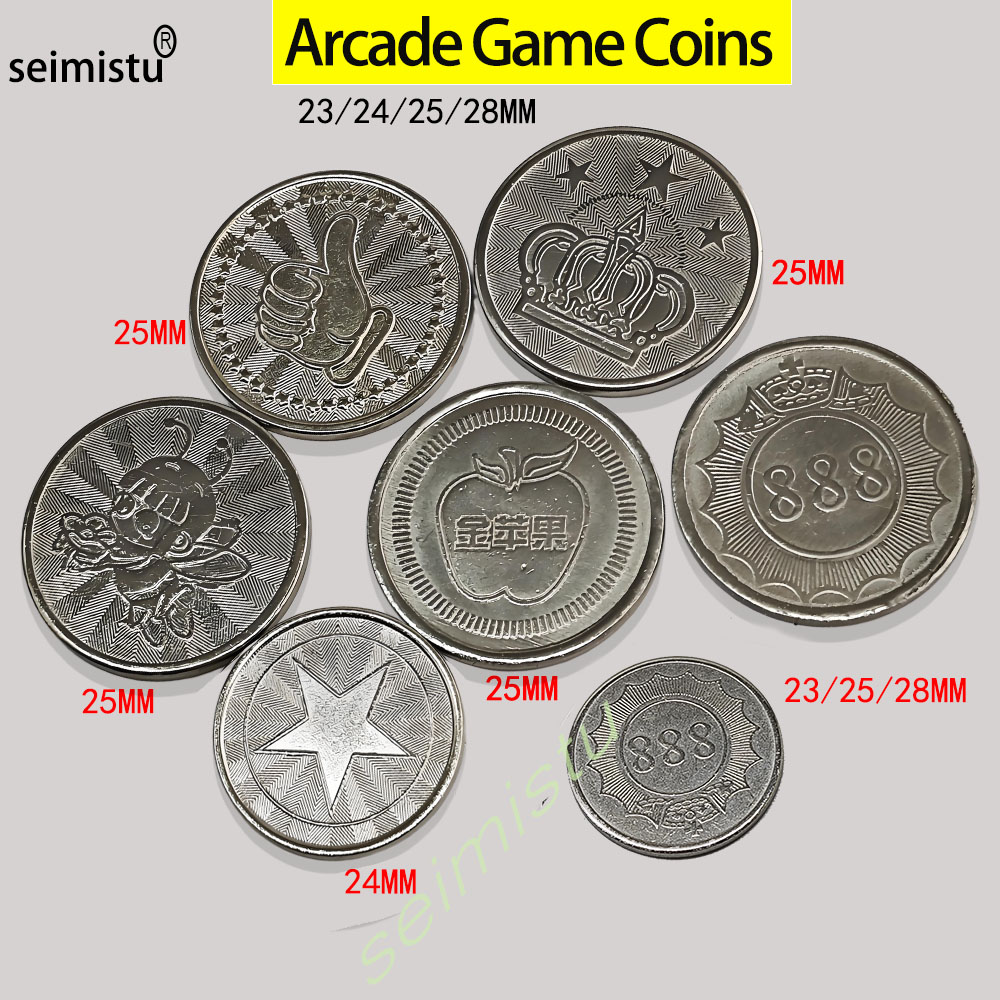 Arcade Ticket Machine - 100 Buah Koin Arcade Desain Mahkota