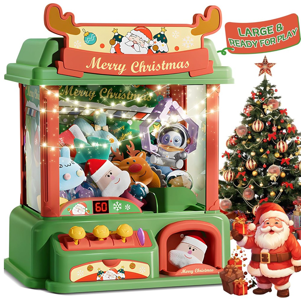 Mesin cakar Natal untuk anak-a - Arcade Vending & Laundry ulasan dan harga