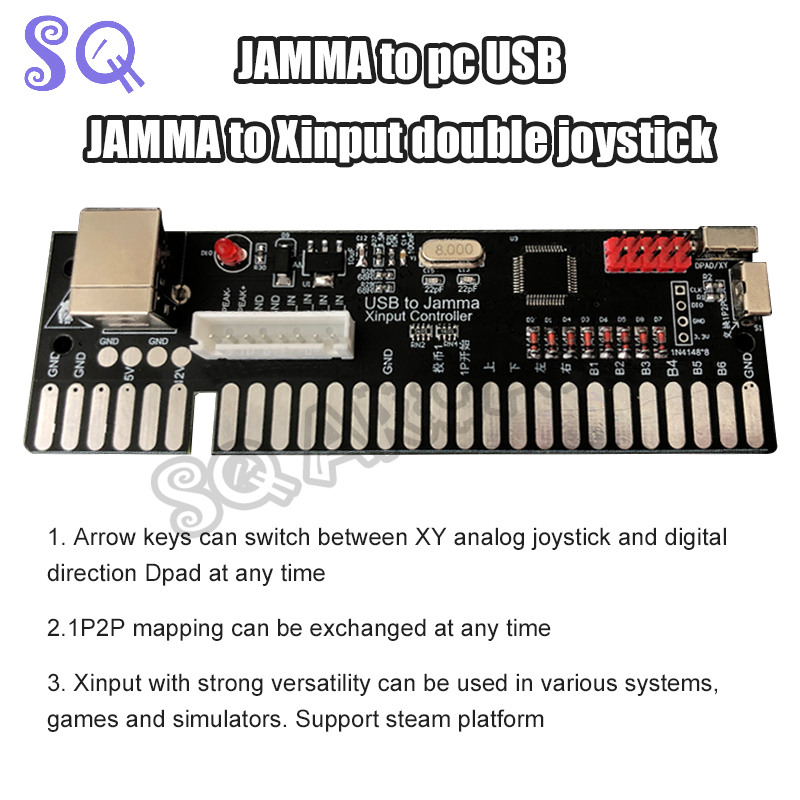 USB Ke Jamma Xinput Controller - Coin Acceptor Selector ulasan dan harga