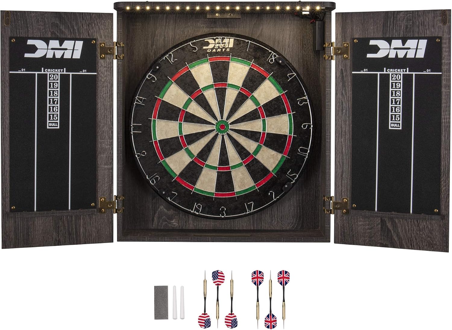 ^Set Kabinet Papan Dart Paris  - Electronic Dartboard Cabinet ulasan dan harga