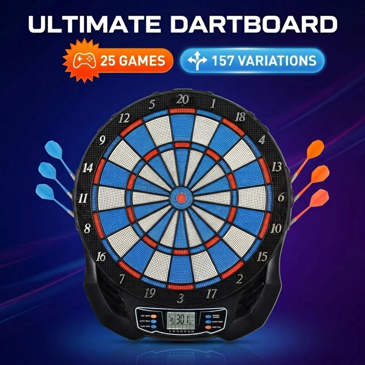 DartVibe Papan Dart Elektronik - Electronic Dartboard Cabinet ulasan dan harga