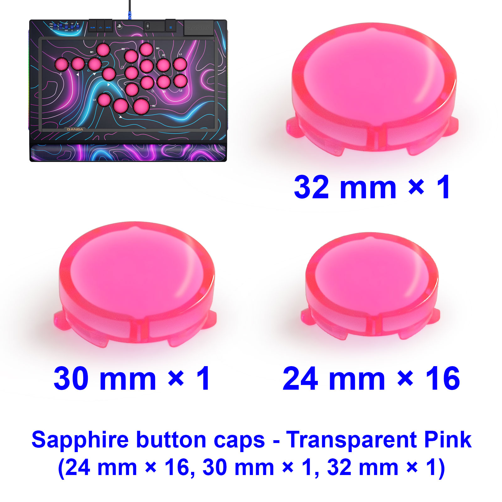 QANBA SAPPHIRE S1 Tutup Tombol - Joystick Arcade Parts ulasan dan harga