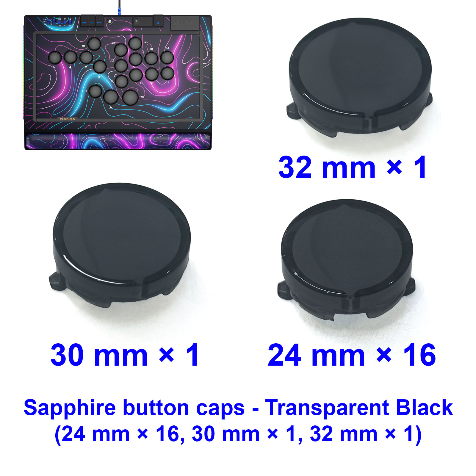 QANBA SAPPHIRE S1 Tutup Tombol - Joystick Arcade Parts ulasan dan harga