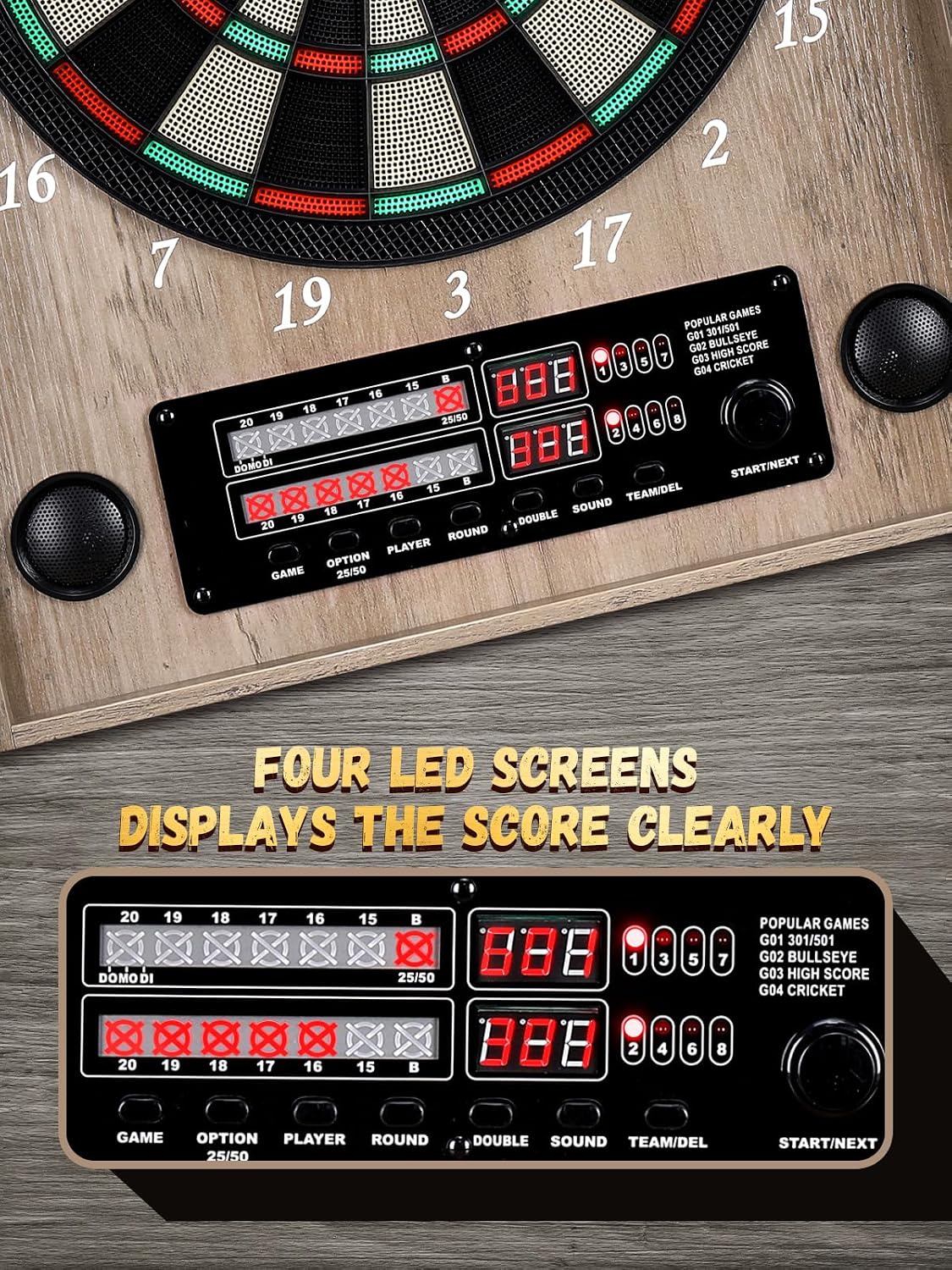 Papan Dart Elektronik, Kabinet - Electronic Dartboard Cabinet ulasan dan harga