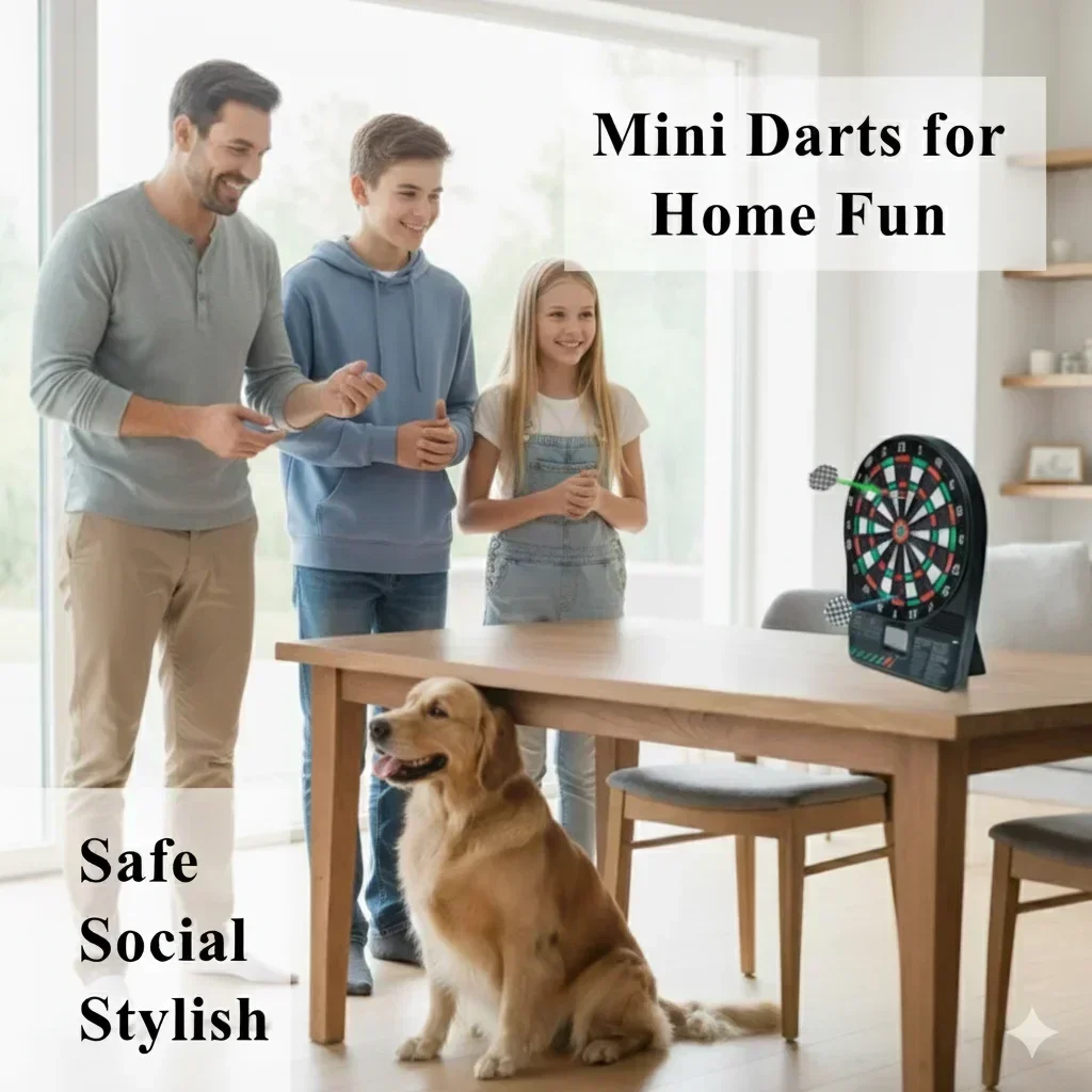 Papan Dart Elektronik Portabel - Electronic Dartboard Cabinet ulasan dan harga