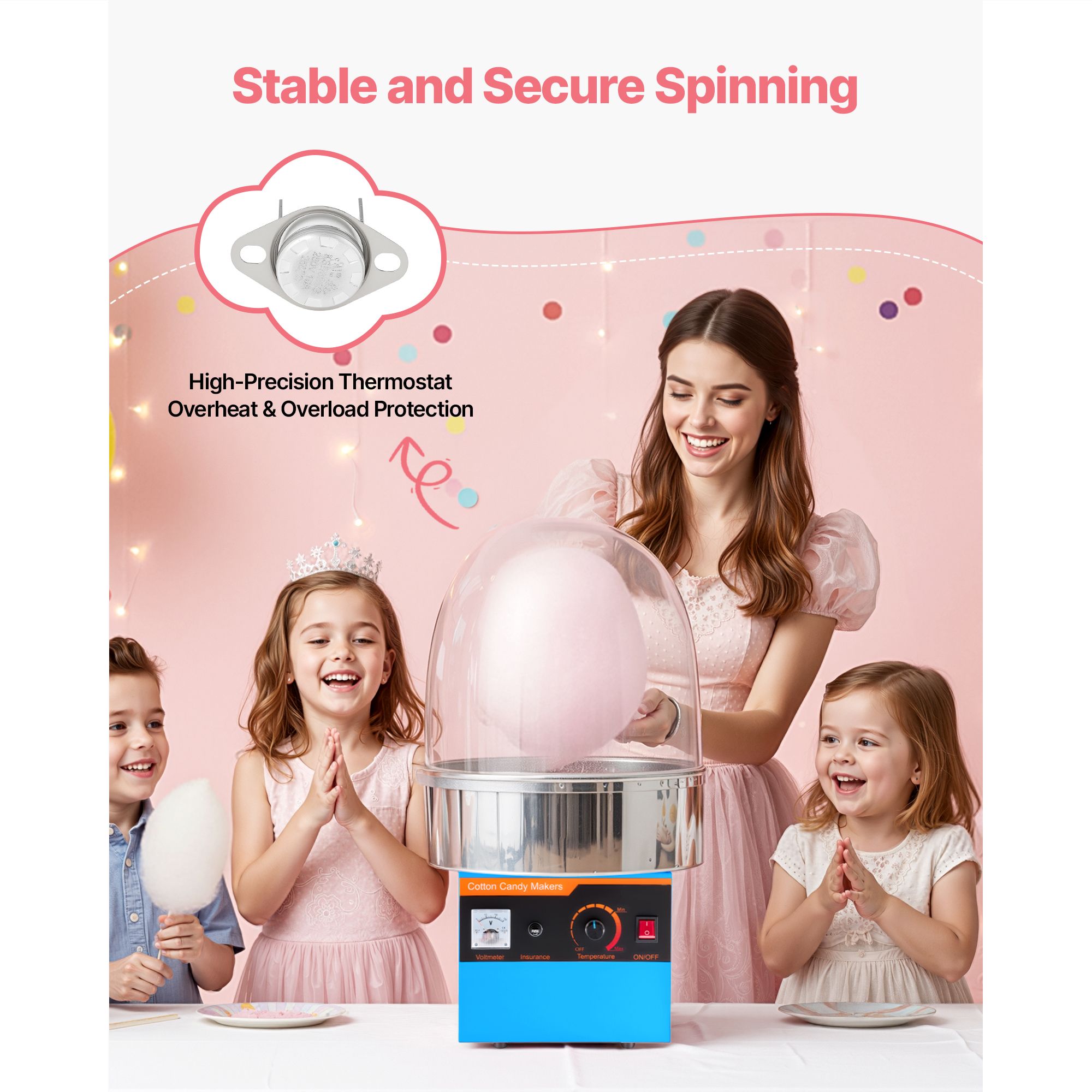 Mesin Pembuat Permen Kapas Lis - Candy Floss Machine ulasan dan harga