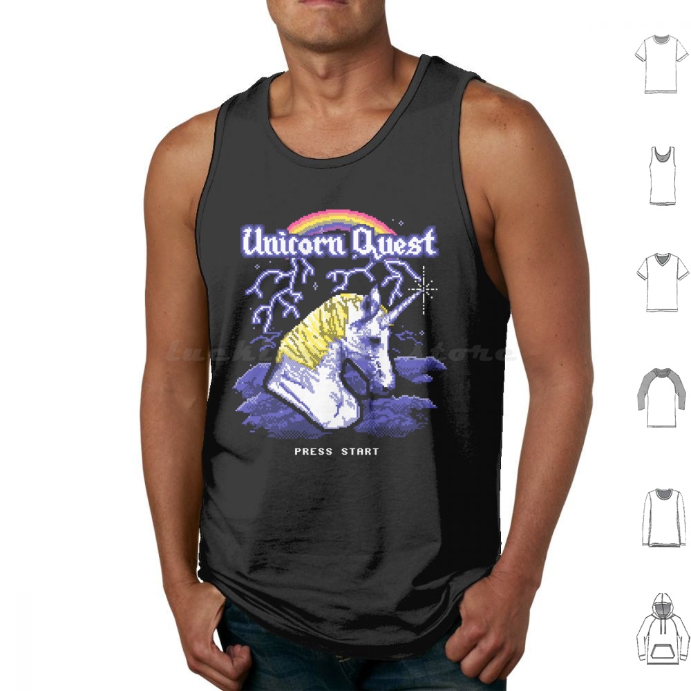 Unicorn Quest Tank Top Rompi T - Arcade Quest ulasan dan harga