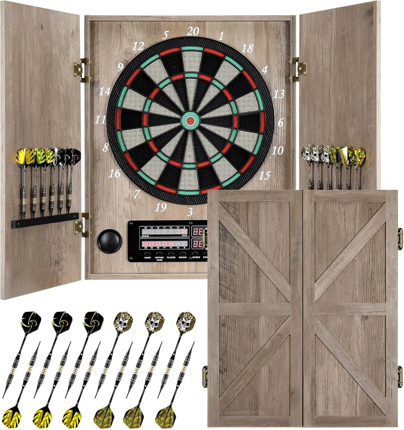 Papan Dart Elektronik, Kabinet - Electronic Dartboard Cabinet ulasan dan harga