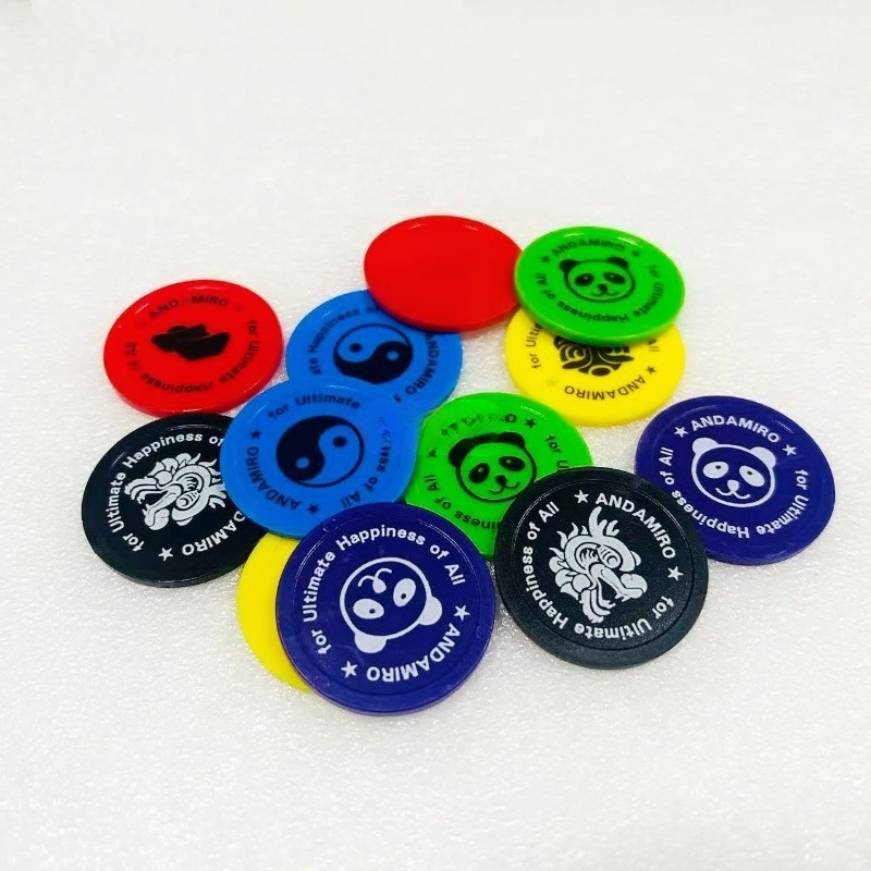 500pcs Koin Token Plastik Kust - Arcade Ticket Machine ulasan dan harga