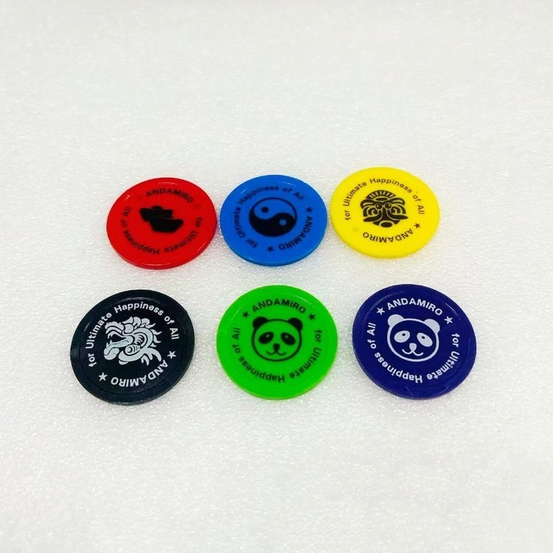 500pcs Koin Token Plastik Kust - Arcade Ticket Machine ulasan dan harga